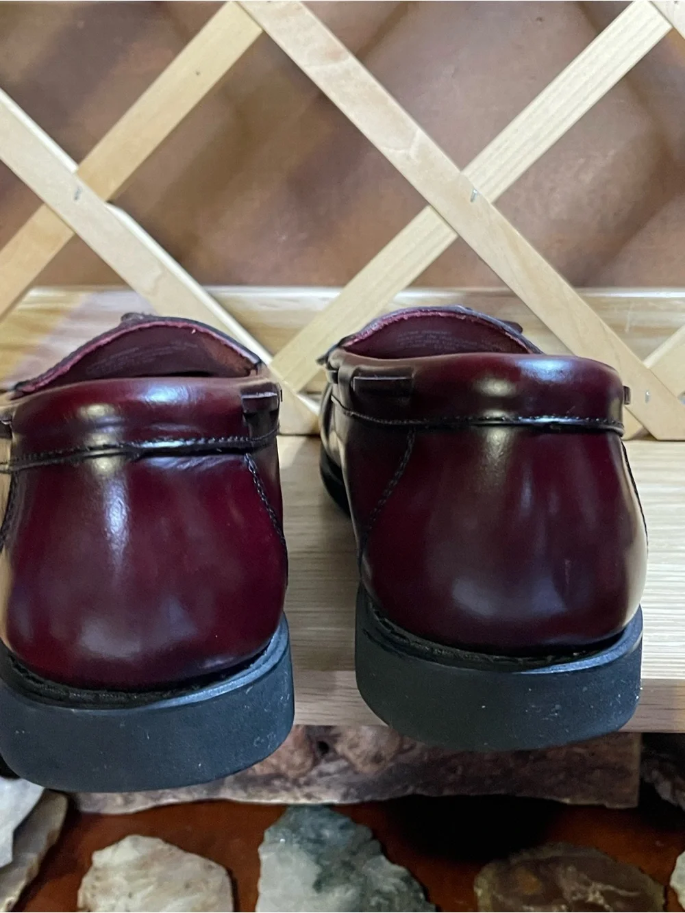 EUC Rockport DMX Men’s Sz 10.5 W Burgundy Tassel Kiltie Loafers